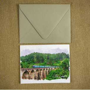 Panorama-Aussicht auf Sri Lanka Postkarte