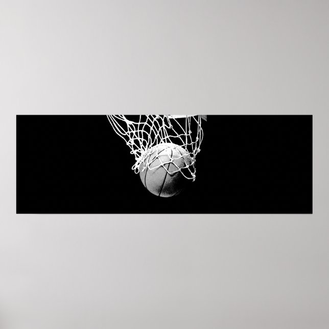 Panorama Basketball Print Poster (Vorne)