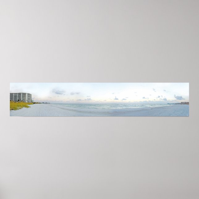 Panorama Beach Foto II Poster (Vorne)