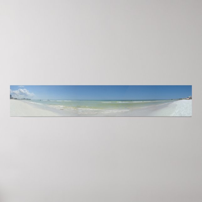 Panorama Beach Foto Poster (Vorne)
