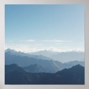 Panorama Bergstille Poster