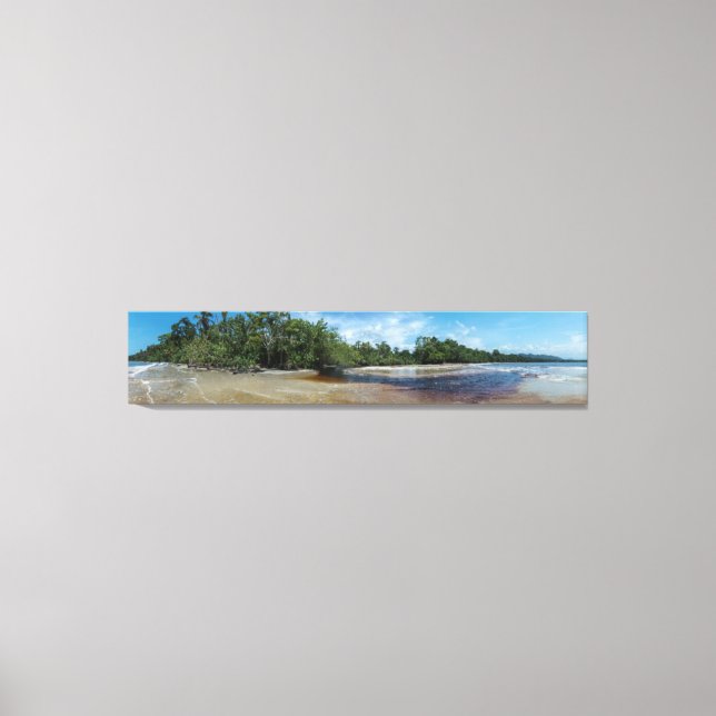 Panorama Cahuita Beach Leinwanddruck (Vorderseite)