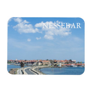 Panorama der alten Nessebar. Bulgarien Magnet