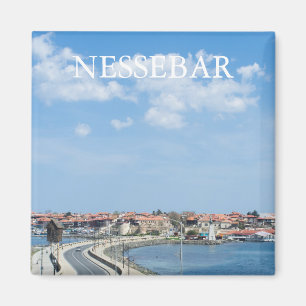 Panorama der alten Nessebar. Bulgarien Magnet