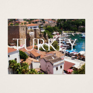 Panorama der alten Stadt Kaleici von Antalya Postc