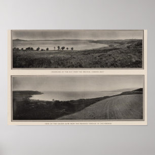 Panorama der Bucht von Presidio Golden Gate Poster