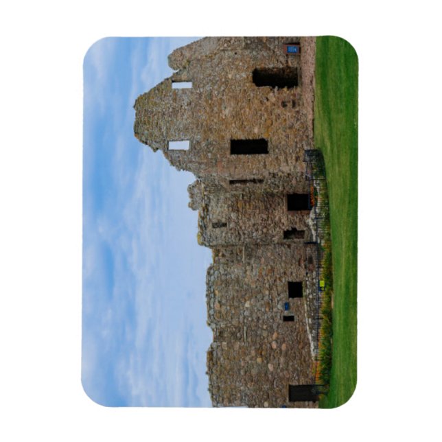 Panorama der Burg Dunnottar in Aberdeenshire, Sco Magnet (Vertikal)
