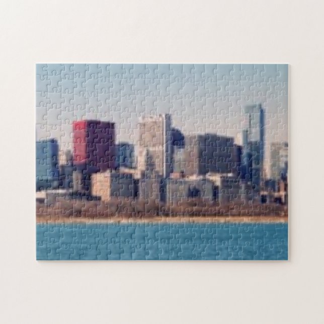 Panorama der Chicago-Skyline Puzzle (Horizontal)