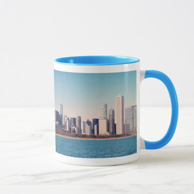 Panorama der Chicago-Skyline Tasse (Rechts)