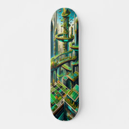 "Panorama der grünen Zukunft" Skateboard