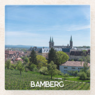 Panorama der historischen Altstadt von Bamberg, De Glasuntersetzer