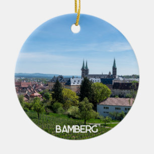 Panorama der historischen Altstadt von Bamberg, De Keramik Ornament