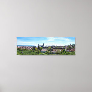 Panorama der historischen Altstadt von Bamberg, De Leinwanddruck