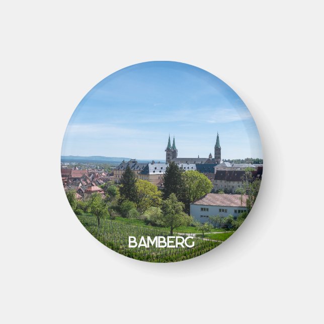 Panorama der historischen Altstadt von Bamberg, De Magnet (Vorne)