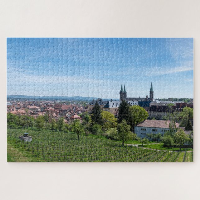 Panorama der historischen Altstadt von Bamberg, De Puzzle (Horizontal)