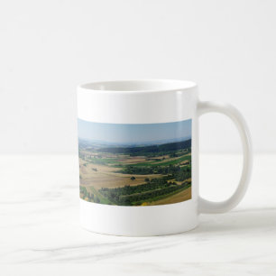 Panorama der ländlichen Landschaft Deutschlands Tasse