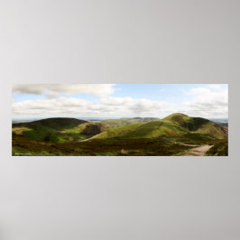 Panorama der Pentland Hills in Edinburgh, Schottla Poster