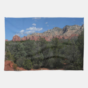 Panorama der Roten Felsen in Sedona Arizona Geschirrtuch