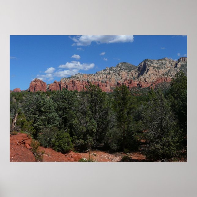 Panorama der Roten Felsen in Sedona Arizona Poster (Vorne)