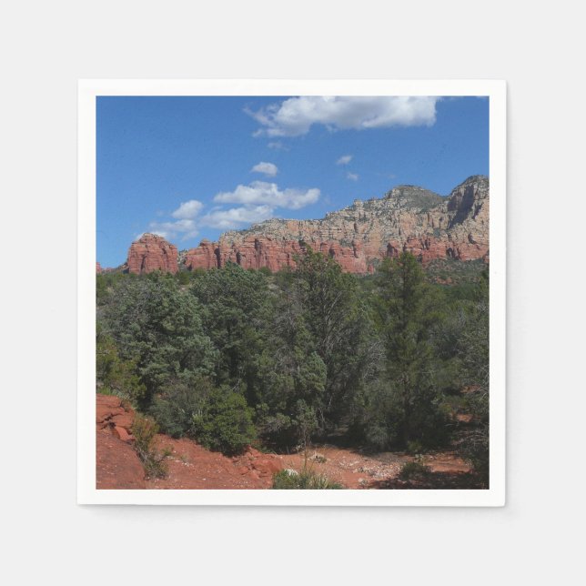 Panorama der Roten Felsen in Sedona Arizona Serviette (Vorderseite)