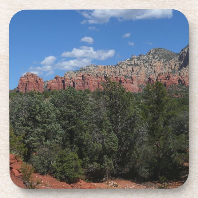 Panorama der Roten Felsen in Sedona Arizona Untersetzer (Vorderseite)