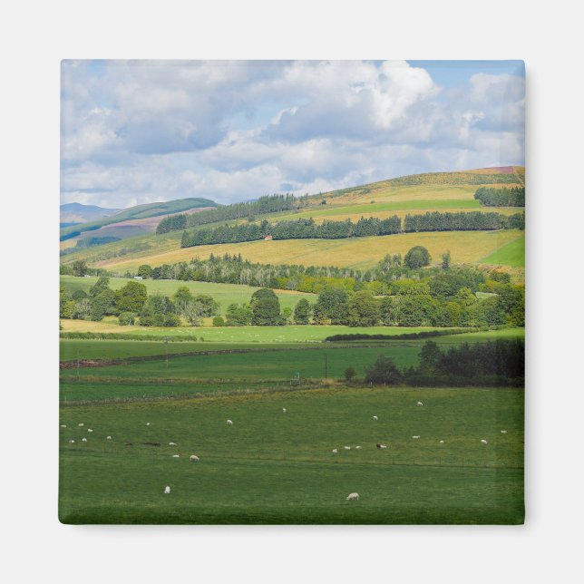 Panorama der schottischen Landschaft nahe Blairgow Magnet (Vorne)