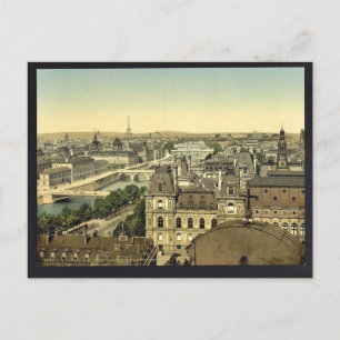 Panorama der sieben Brücken, Paris, Frankreich Kla Postkarte