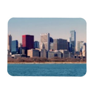 Panorama der Skyline von Chicago Magnet