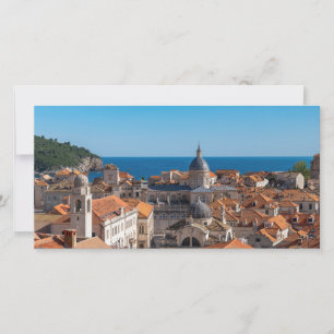 Panorama der Stadt Dubrovnik - Kroatien Dankeskarte