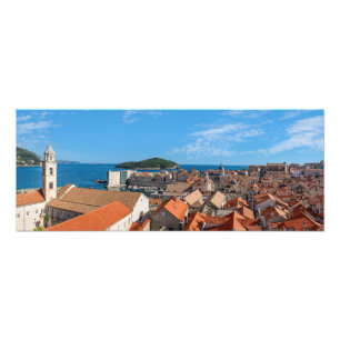 Panorama der Stadt Dubrovnik - Kroatien Fotodruck