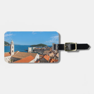 Panorama der Stadt Dubrovnik - Kroatien Gepäckanhänger