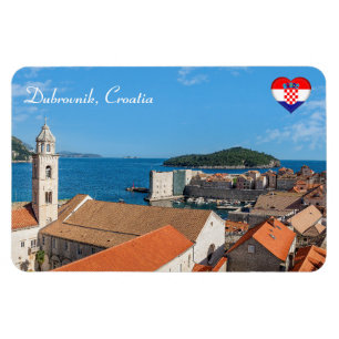 Panorama der Stadt Dubrovnik - Kroatien Magnet
