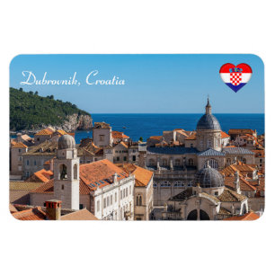 Panorama der Stadt Dubrovnik - Kroatien Magnet