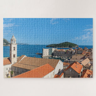 Panorama der Stadt Dubrovnik - Kroatien Puzzle
