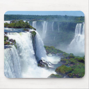 Panorama der Wasserfälle von Iguazu aus Brasilien Mousepad