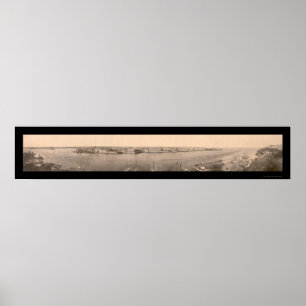 Panorama des Fotos Havanna 1898 Poster