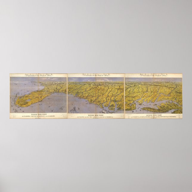 Panorama des Kriegssitzes Poster (Vorne)