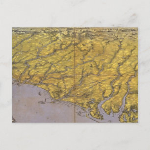 Panorama des Kriegssitzes Postkarte