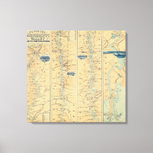 Panorama des Mississippi-Tals Leinwanddruck