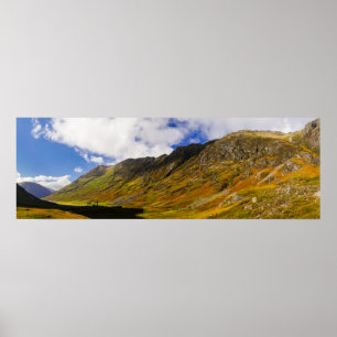 Panorama des schottischen Highlands Poster