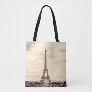 Panorama Eiffelturm in Paris. Frankreich. Vintag v