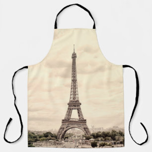 Panorama Eiffelturm in Paris. Frankreich. Vintag v Schürze