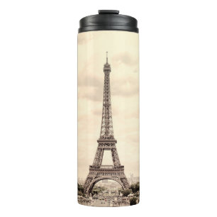 Panorama Eiffelturm in Paris. Frankreich. Vintag v Thermosbecher
