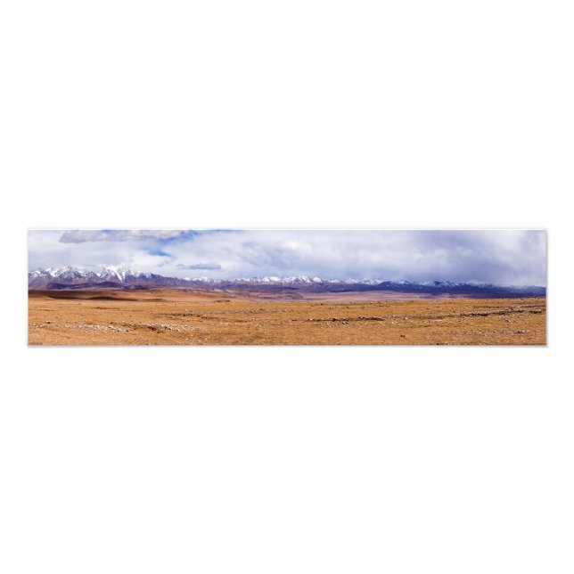 Panorama einer tibetischen Landschaft Fotodruck (Vorne)