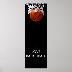 Panorama I Liebe Basketball Poster