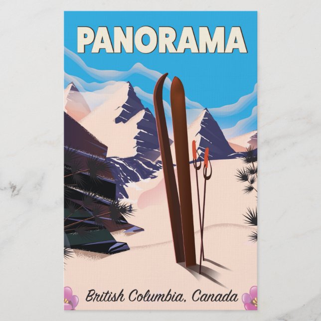 Panorama Kanada Reiseplakat Briefpapier (Vorderseite)