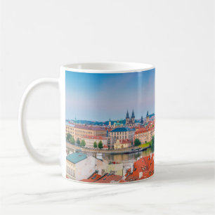 Panorama Karlsbrücke Prag Skyline Kaffeetasse
