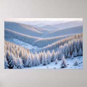 Panorama Landschaft Berge Panoramasicht Natur Eis Poster