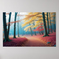 Panorama Landschaft Herbstwald Natur ruhig