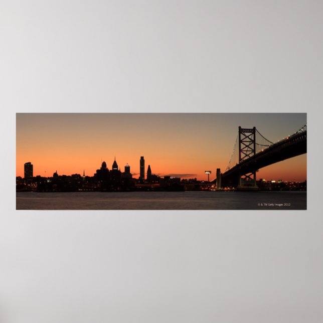 Panorama Philadelphia, Pennsylvania Poster (Vorne)